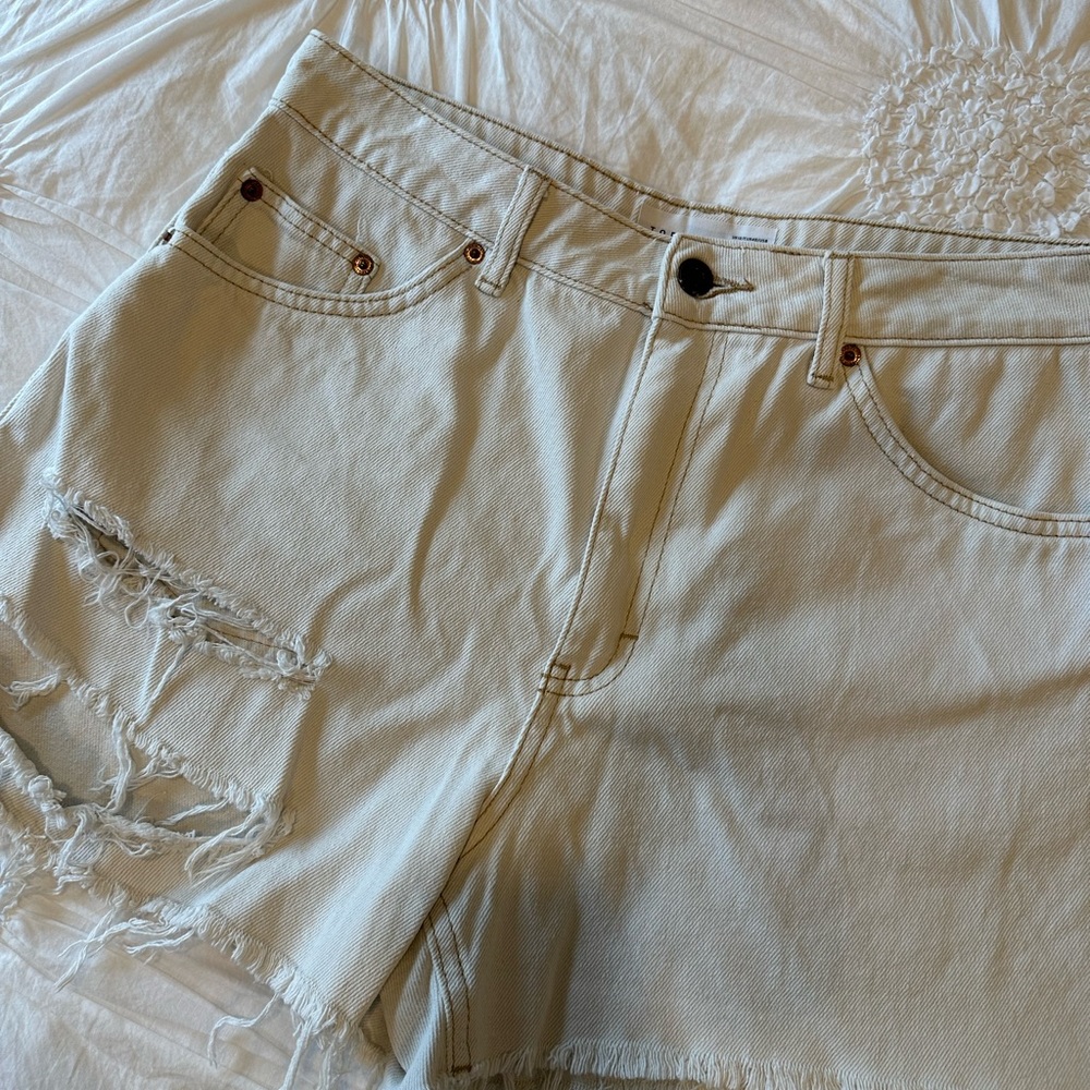 Top shop denim shorts